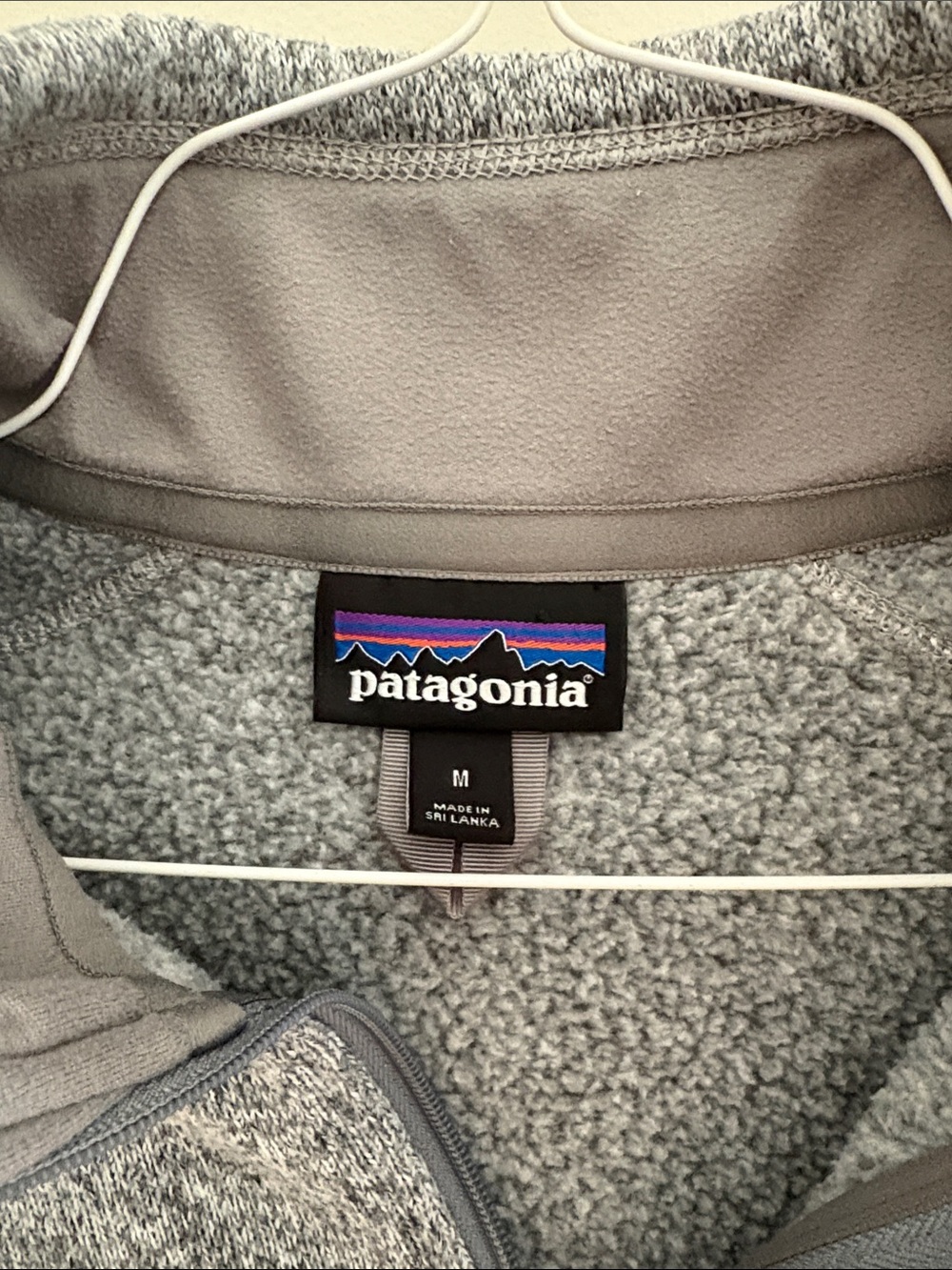 Patagonia Better Sweater Grey Half-Zip Size Medium EUC - Picture 3 of 6